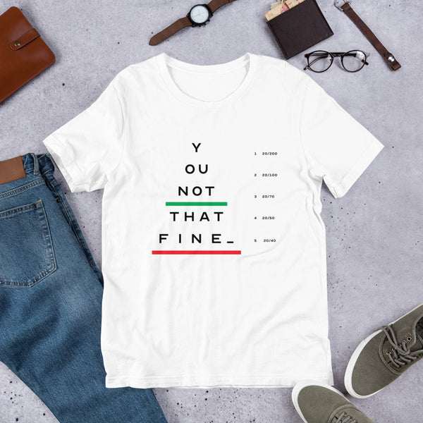 "Which is Clearer?" - Short-Sleeve Unisex T-Shirt