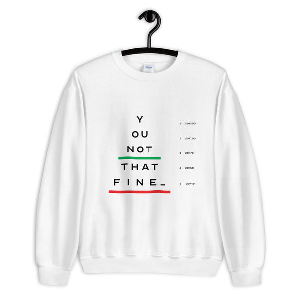 "Which Is Clearer?" Unisex Sweatshirt